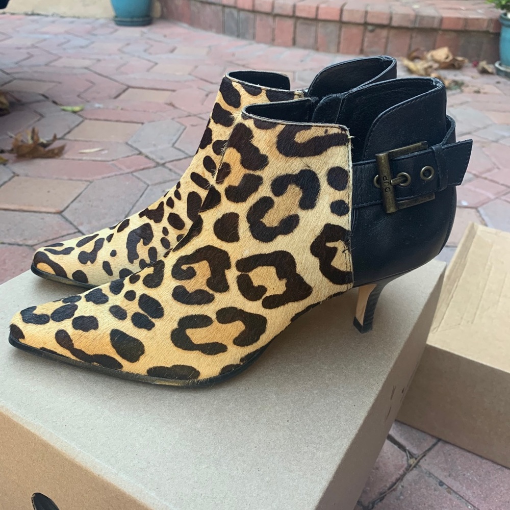 Donald J Pliner Leopard Booties